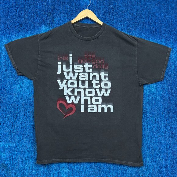 The Goo Goo Dolls Iris Lyric City of Angels Pop Band Tee OS - Picture 1 of 4